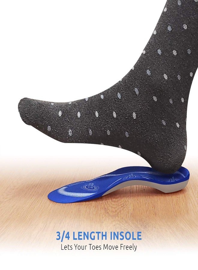 كومفورت زون نعال طبية ثلاثية التوازن من كومفورت زون للرجال، متينة ومبطنة، حشوات جل داعمة لقوس القدم بطول ثلاثة أرباع، تناسب مقاسات الأحذية من 8 إلى 12، زوج واحد، عبوة من 3 قطع - Image 3